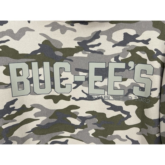 BUC-EE'S Camo Hoodie Adult Large Graphic Print Front/Back Souvenir Sweatshirt - Picture 4 of 12